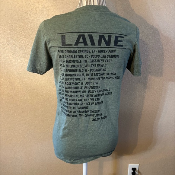 Laine Hardy Concert Tee Small Sage Green Laine The Tour 2019 Gildan SoftStyle - Picture 6 of 14